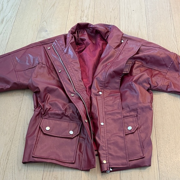 Jackets & Blazers - Red Leather Jacket